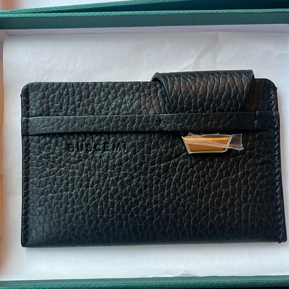 New $250 Buscemi Buscemi Mens Accessories Black Leather Wallet - Picture 3 of 13